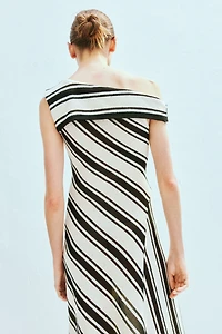 Knit One-Shoulder Dress