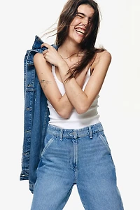 Jean droit taille basse