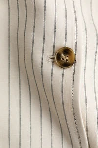 Linen-Blend Jacket Dress