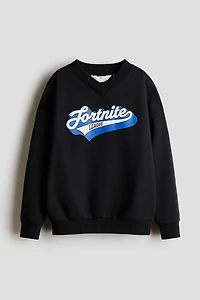 Printed Cotton Sweatshirt