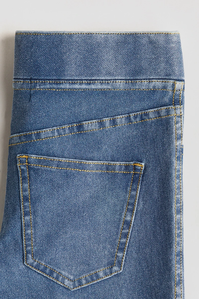 Denim-Look Flared Jeggings