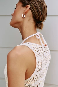 Open-Knit Beach Dress