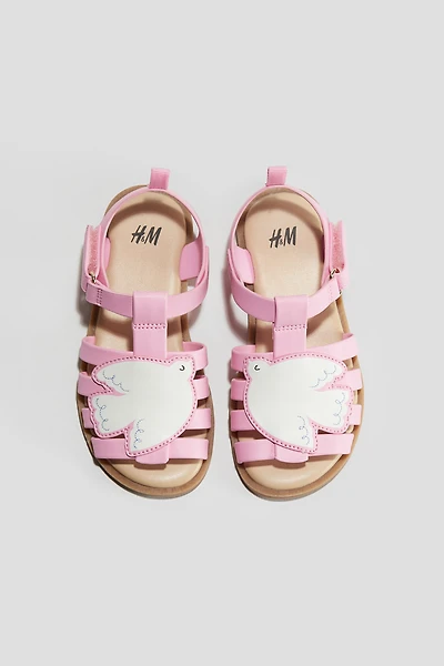 Appliquéd Sandals