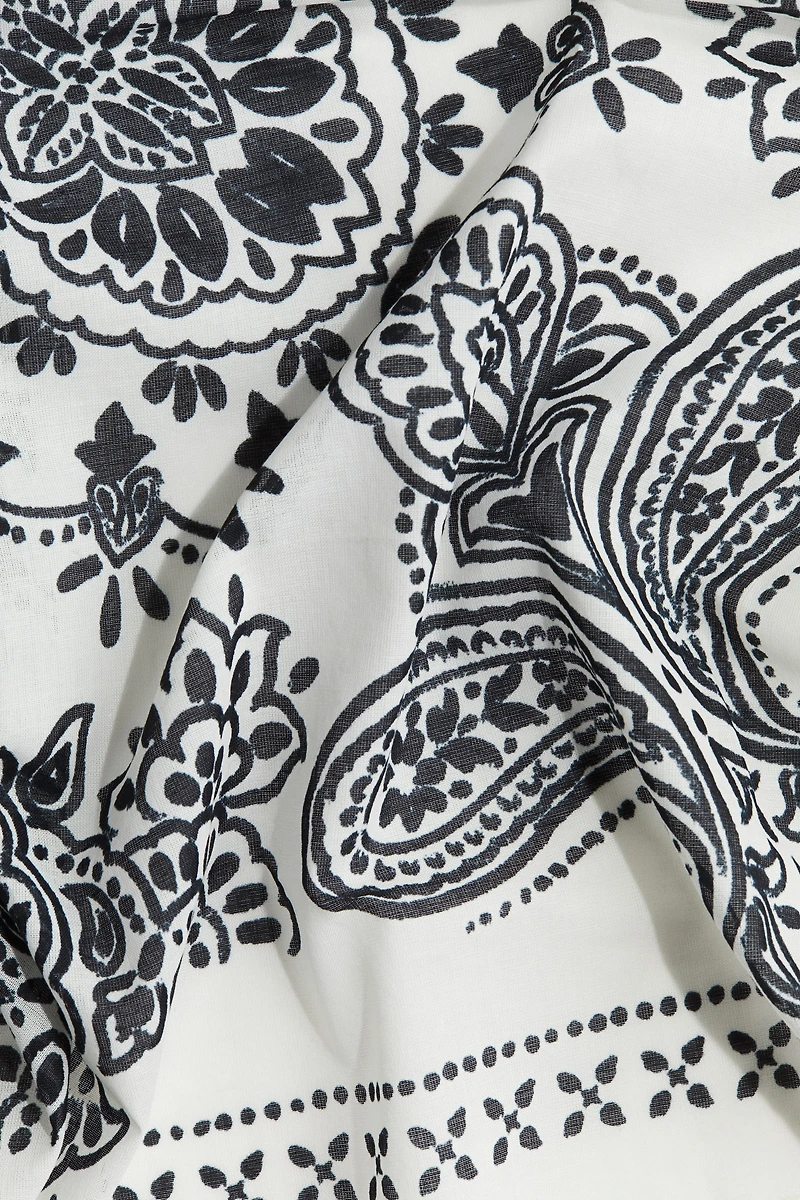 Patterned Cotton Scarf