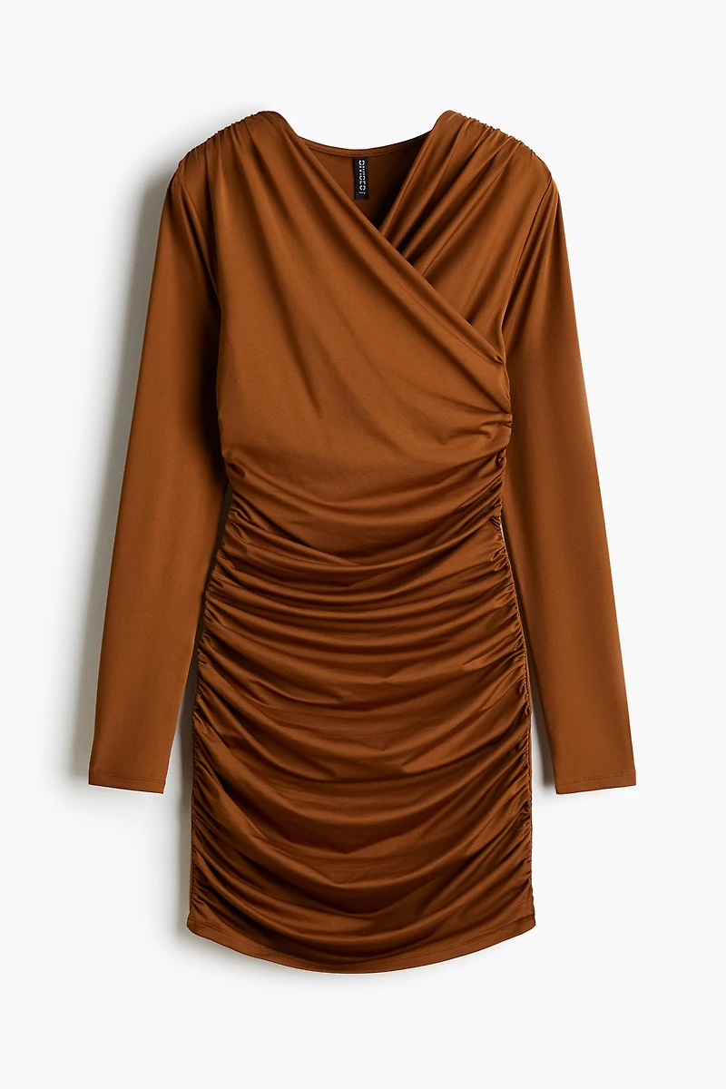 Draped jersey dress