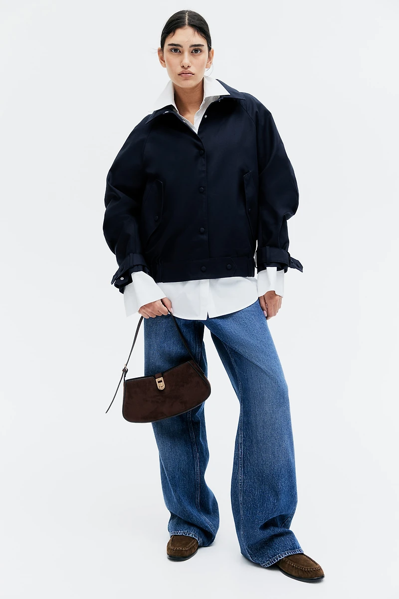 Twill Jacket with Collar