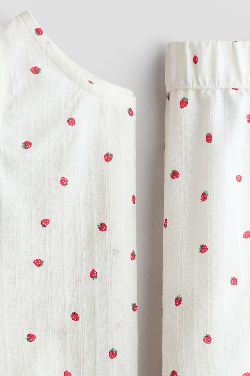 Ensemble 2 pièces en coton à motif