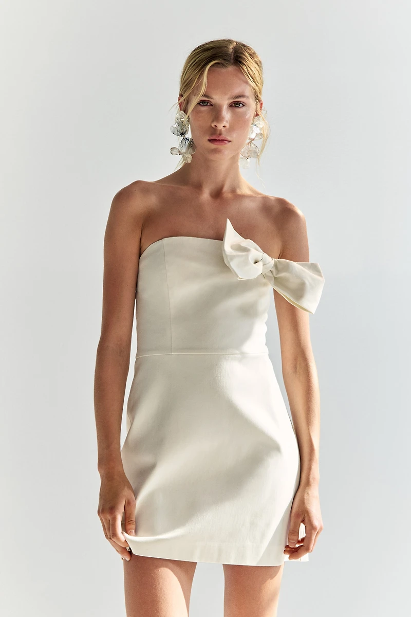 Bow-Detail Bandeau Dress