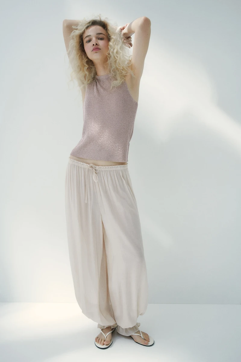 Metallic Knit Top