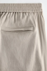 Relaxed-Fit Linen-Blend Shorts