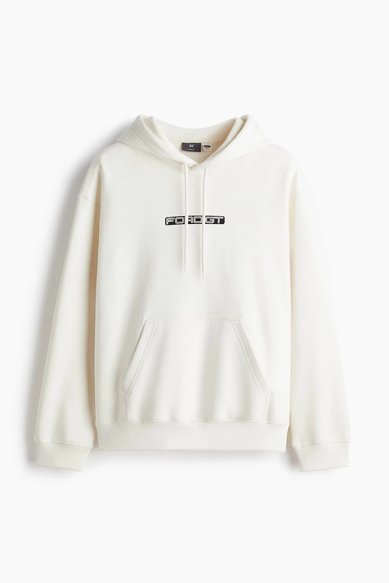 Loose-Fit Printed Hoodie