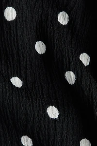 MAMA Crinkled Wrap Dress