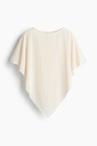 Cape en tricot côtelé