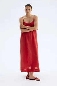 Crinkled Slip Dress