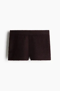 Bouclé-Knit Mini Shorts