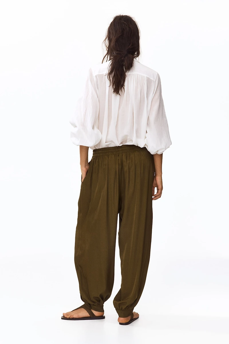 Balloon Pants with Drawstring