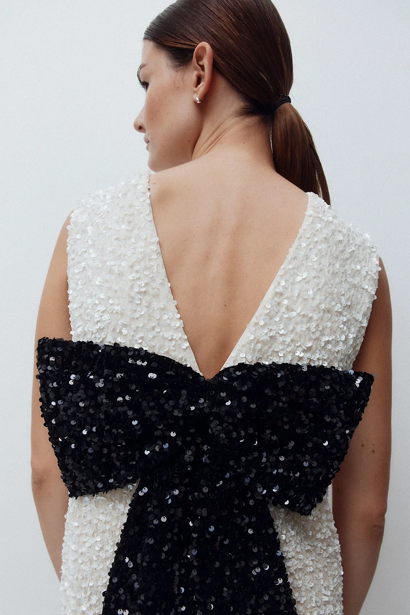 Robe MAMA à sequins avec boucle