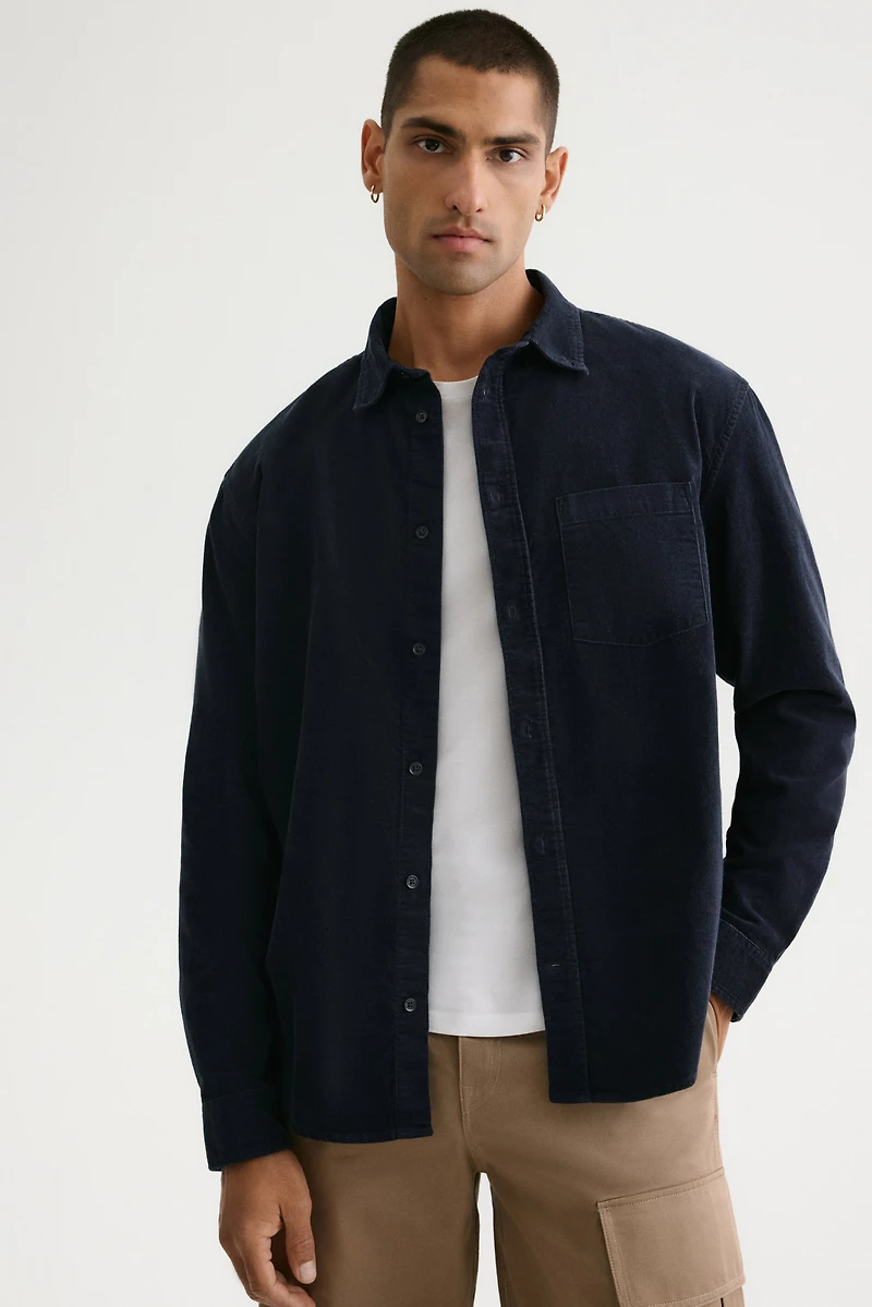 Regular-Fit Corduroy Shirt