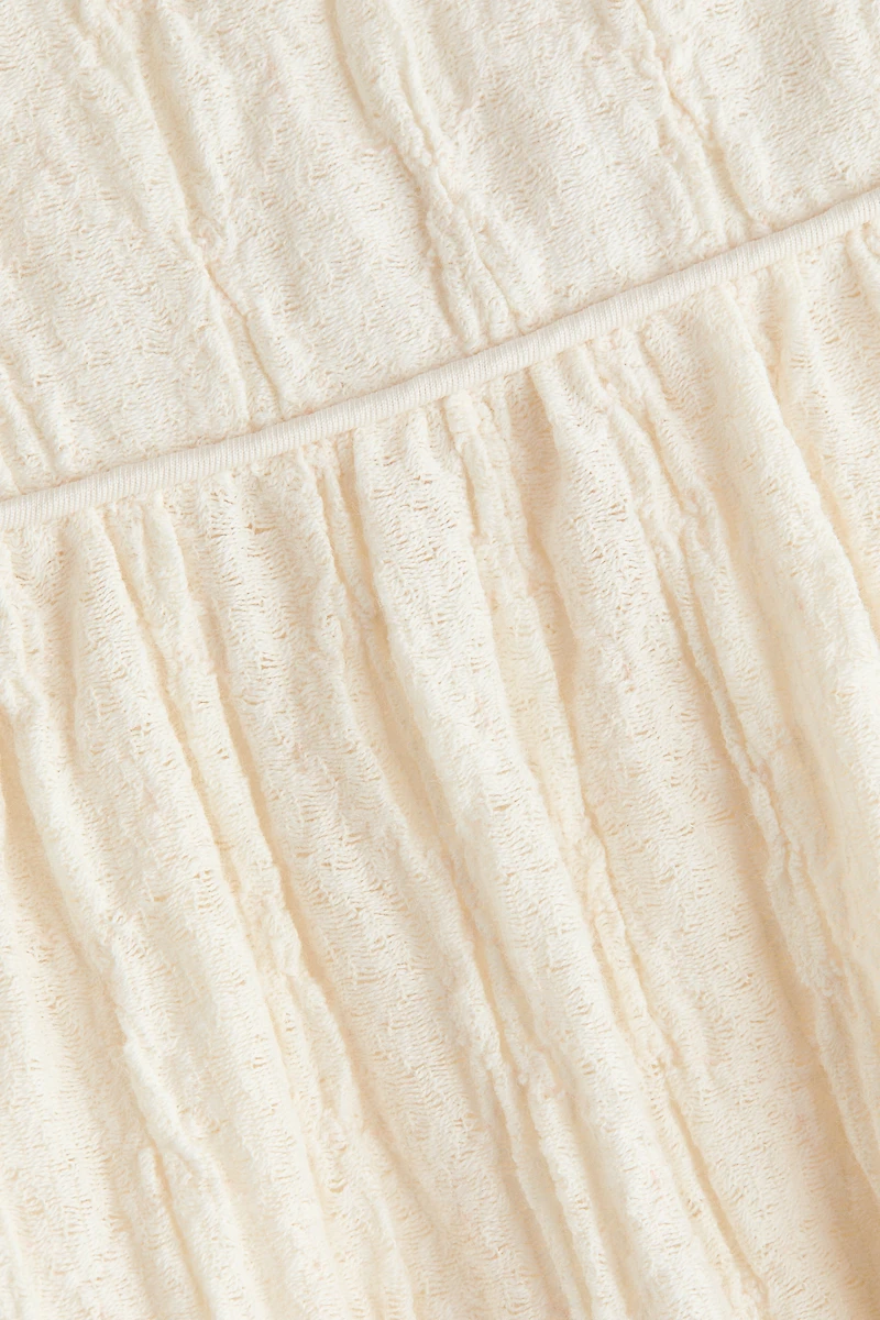 Textured Jersey Midi Skirt