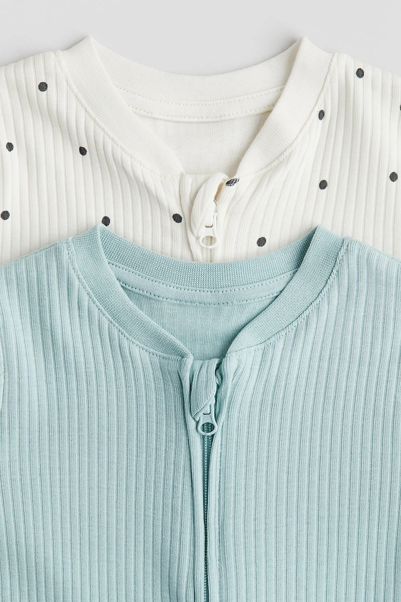 2-pack Cotton Pajama Jumpsuits