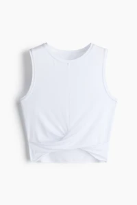 Haut de Pilates avec détail torsadé