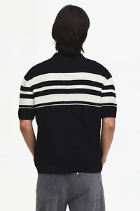 Regular-Fit Pointelle-Knit Polo Shirt
