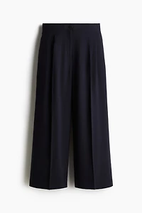 Wide-Leg Ankle-Length Pants