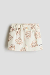 Printed Twill Skirt