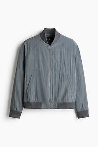 Regular-Fit Lyocell-Blend Bomber Jacket