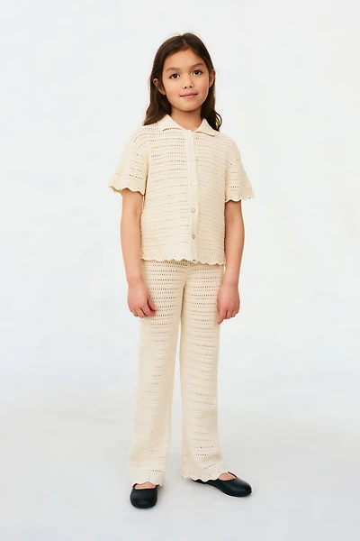 2-piece Pointelle-Knit Cotton Set