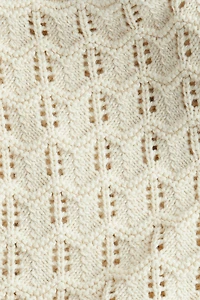 2-Piece Cotton Pointelle-Knit Set