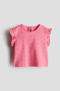 Eyelet-Embroidered Top