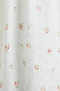 Embroidered Open-Back Dress
