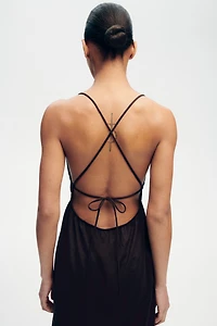 Tiered Tie-Back Dress