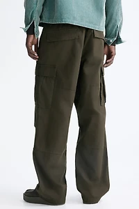 Relaxed-Fit Cotton Cargo Pants