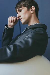 Veste classique en tissu enduit