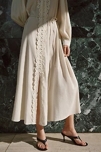 Robe en coton avec dentelle