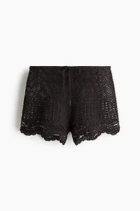 Crochet-Look Beach Shorts