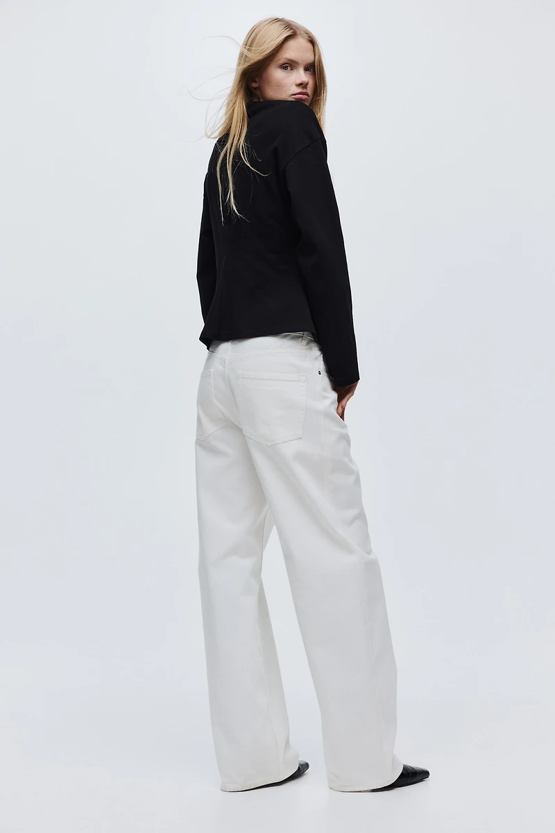 Gathered Cotton Jersey Top