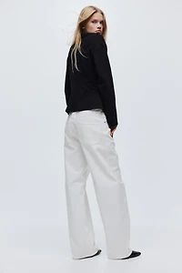 Gathered Cotton Jersey Top