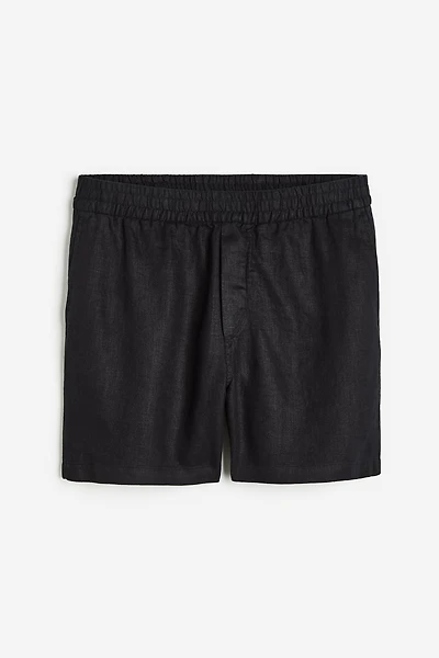Regular Fit Linen Shorts