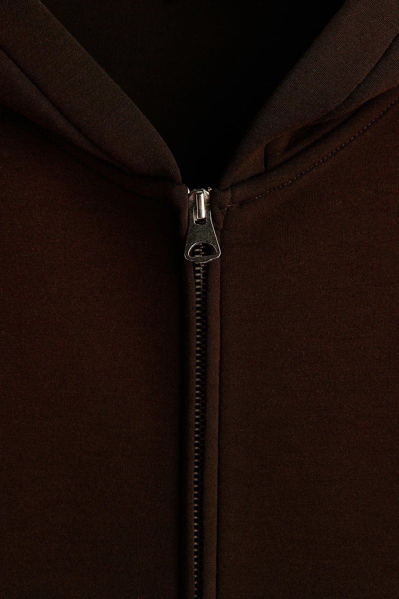 Relaxed-Fit Boxy Scuba Hooded Jacket