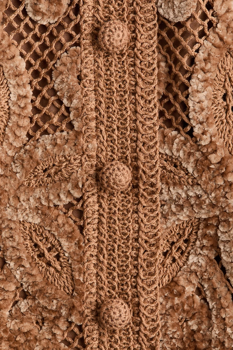 Crochet-Look Crop Top