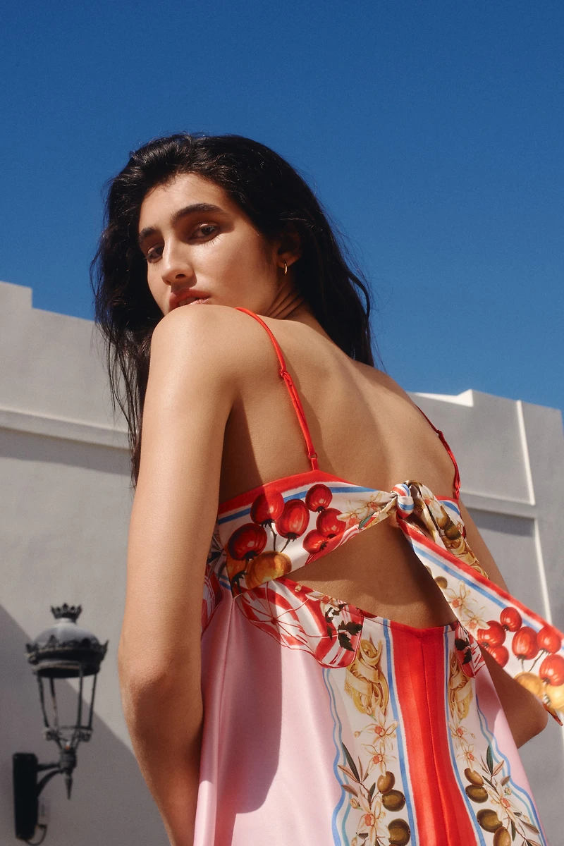 A-line strappy dress