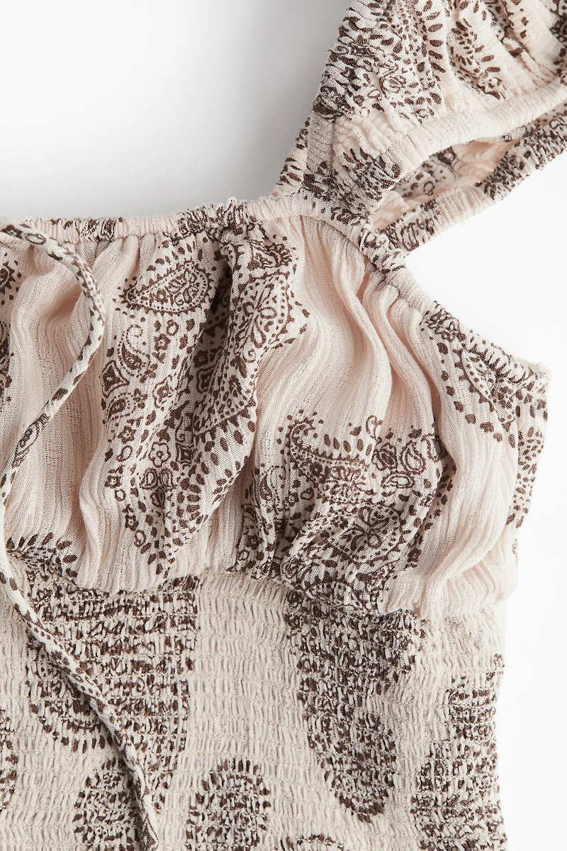 Gathered Corset-Style Top