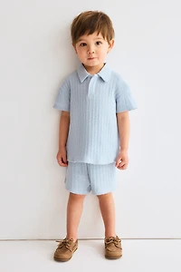 Ensemble 2 pièces en tricot pointelle