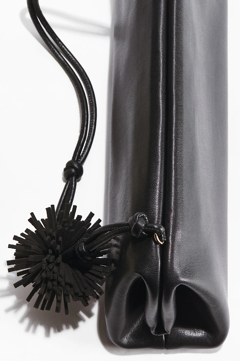 Pompom-Detail Shoulder Bag