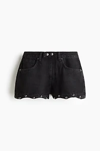 Studded Denim Shorts