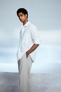 Chemise ample en popeline