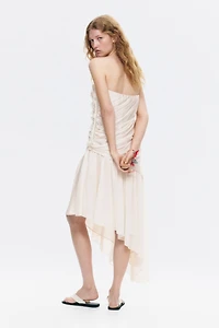 Draped Bandeau Dress